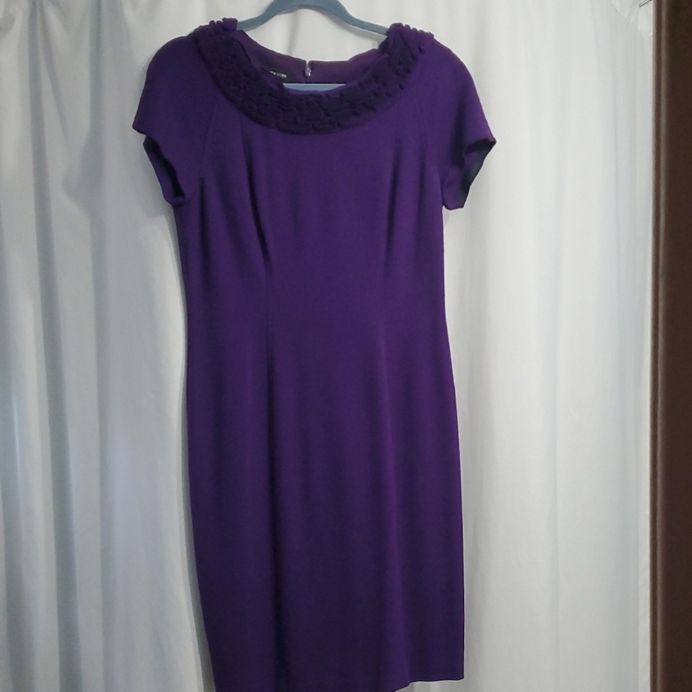Jones New York Rich Purple Midi Dress